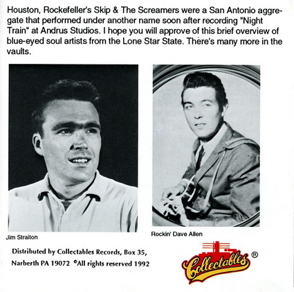 Blue Eyed Soul of Texas Back