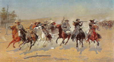 A Dash for the Timber Postcard